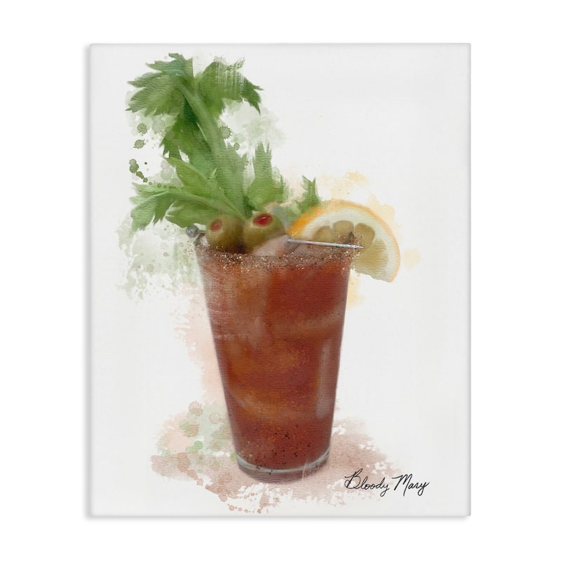 Stupell Modern Bloody Mary Canvas Wall Art Design By Matthew Piotrowicz - 24 x 30