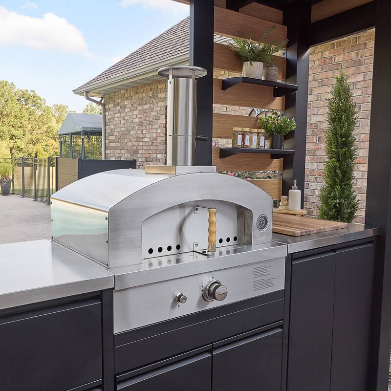 Backyard Discovery Fusion Flame 2 Outdoor Kitchen, Grill, Pizza Oven