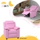 preview thumbnail 13 of 15, Kids Recliner Chair, Toddler Leather Sofa Lounge Chair with Armrest, Footrest, Headrest for Boys and Girls 3-9 Years Old