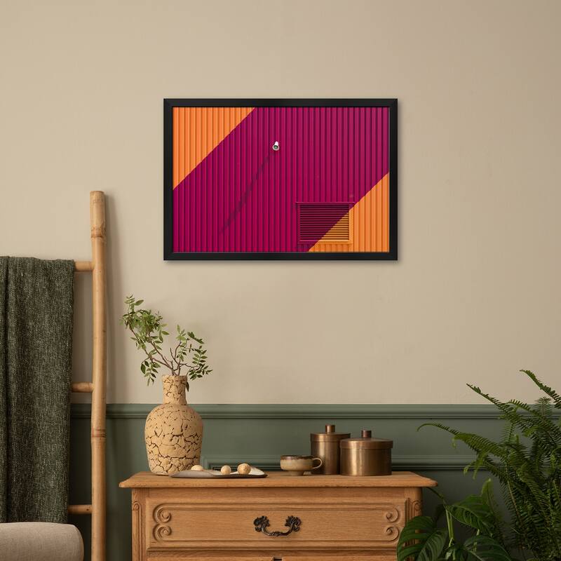 Orange Corners Premium Framed Poster by Greetje van Son