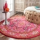 preview thumbnail 7 of 23, Nuloom Vintage Mackenzie Area Rug 5'3" Round - Violet Pink