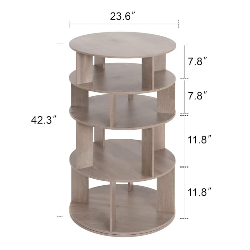 16 Pair Rotating Shoe Rack Tower, Spinning Shoe Storgae Rack - 16 Pair