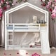 preview thumbnail 34 of 46, Multifunction Twin Over Twin Bunk Bed With Roof,Slide and 3-step Ladder