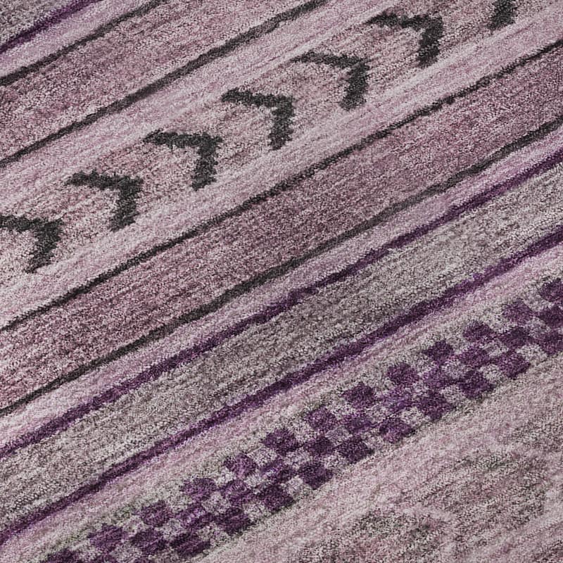 Premium Washable Super Soft Boho Stripes Mayfield Rug