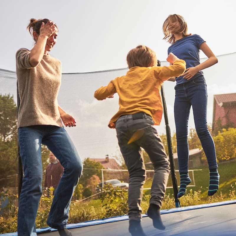 Black Trampoline Safety Replacement Protection Enclosure Net (Trampoline not included)