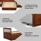 preview thumbnail 11 of 34, Costway Twin Captain's Bed Bunk Bed Alternative w/ Trundle & Drawers