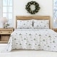 preview thumbnail 24 of 37, Linery & Co. Turkish Cotton Double-Brushed Christmas Flannel Bed Sheet Set