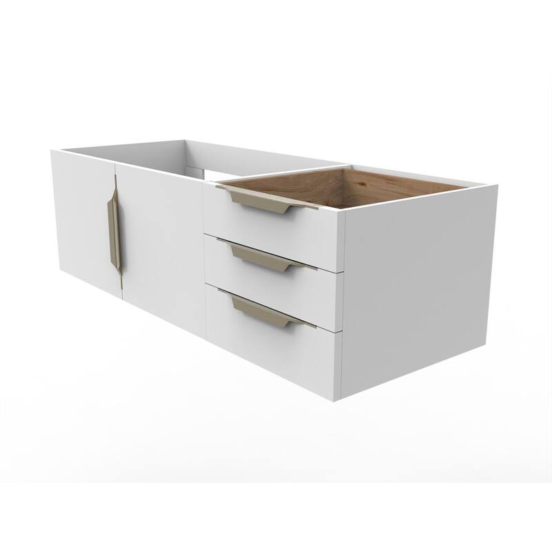 Alpine 48" Wall Mounted Bathroom Vanity (Base Only)