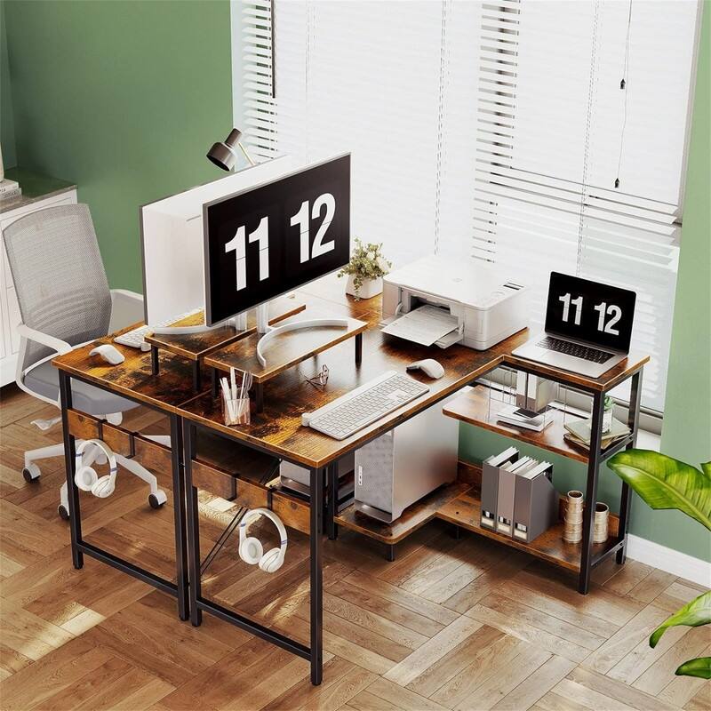 40 Inch Small L Shaped Computer Desk