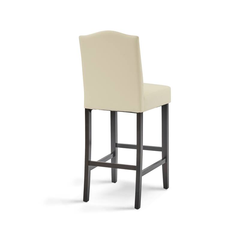 Logan Bonded Leather Backed Barstool (Set of 2) by Christopher Knight Home