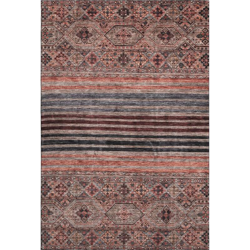 Premium Washable Super Soft Boho Stripes Mayfield Rug