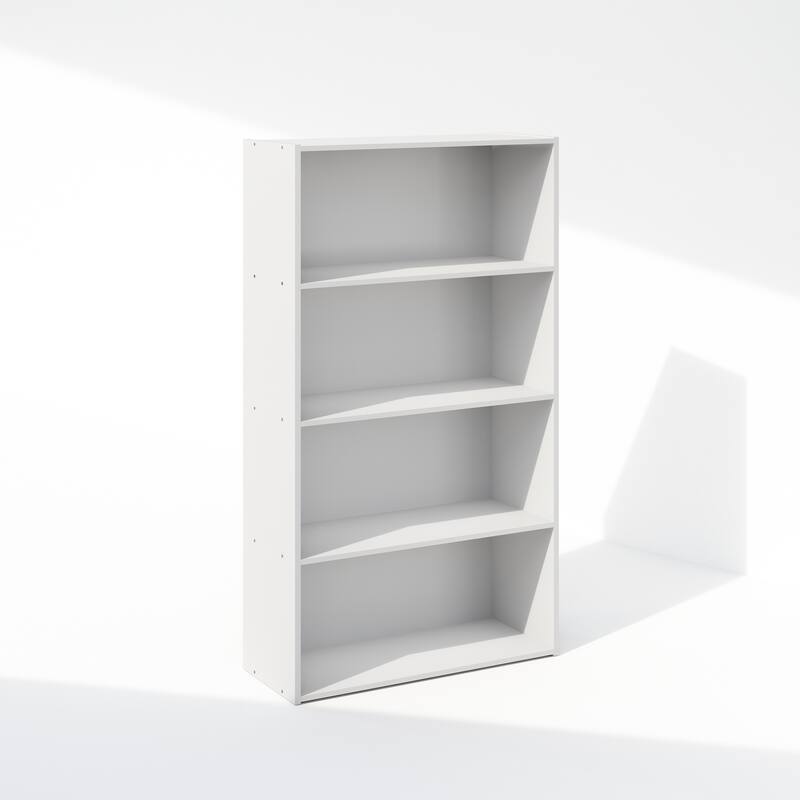 Furinno Simple Open Shelf, Bookcases, 4-Tier - White