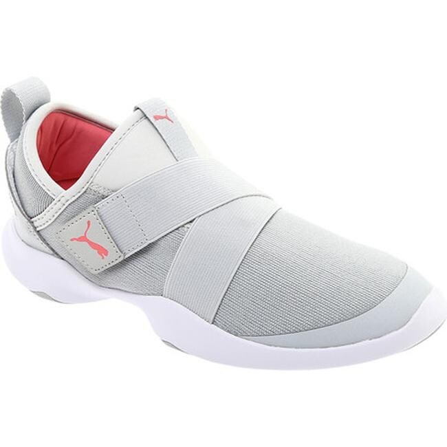 grey and pink puma trainers