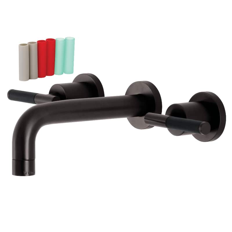 Kingston Brass Kaiser Two-Handle Wall Mount Bathroom Faucet