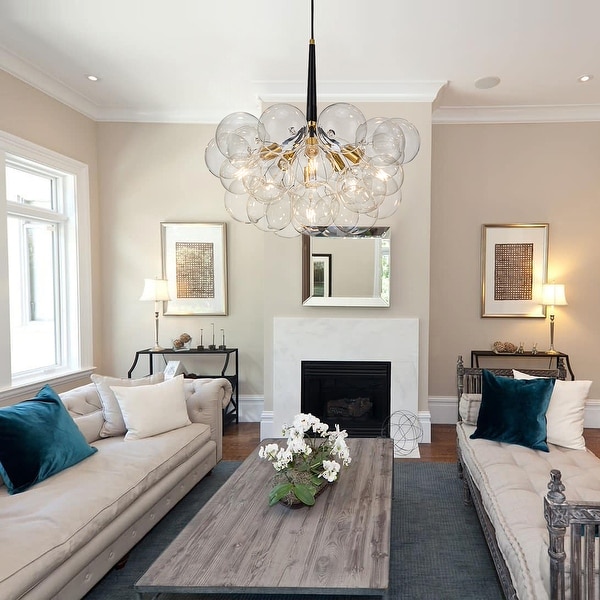 Glass bubble chandelier hot sale