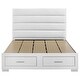 preview thumbnail 7 of 9, Felicity Storage Bed White High Gloss