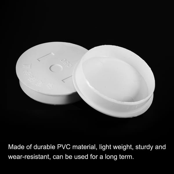 10Pcs 50mm OD Flush Type Hole Plugs Post Tube Hole Cover Pipe End Cap