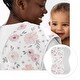 preview thumbnail 4 of 4, Watercolor Floral Collection 7-piece Newborn Baby Layette Set - Blush Pink Grey and White Boho Shabby Chic Rose Flower Farmhouse