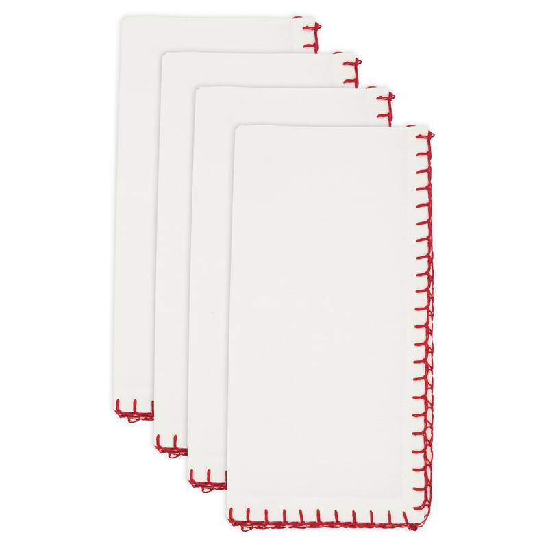 Whip Stitched Design Napkin (Set of 4)