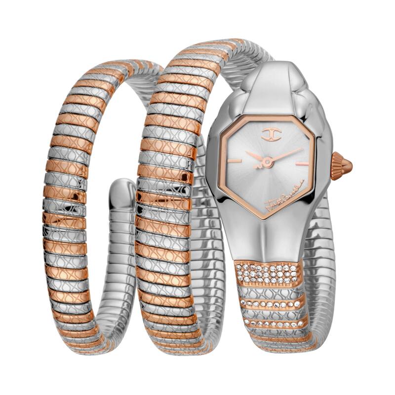 Just Cavalli Women's JC1L112M0055 Quartz Watch - Silver-Tone