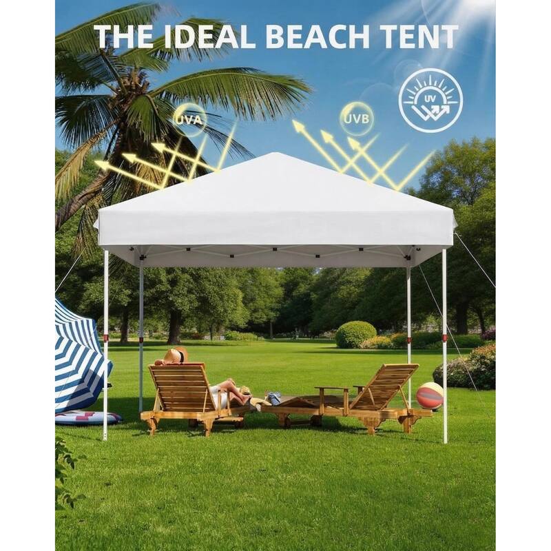 Folding Pop Up Canopy Tent, Height Adjustable