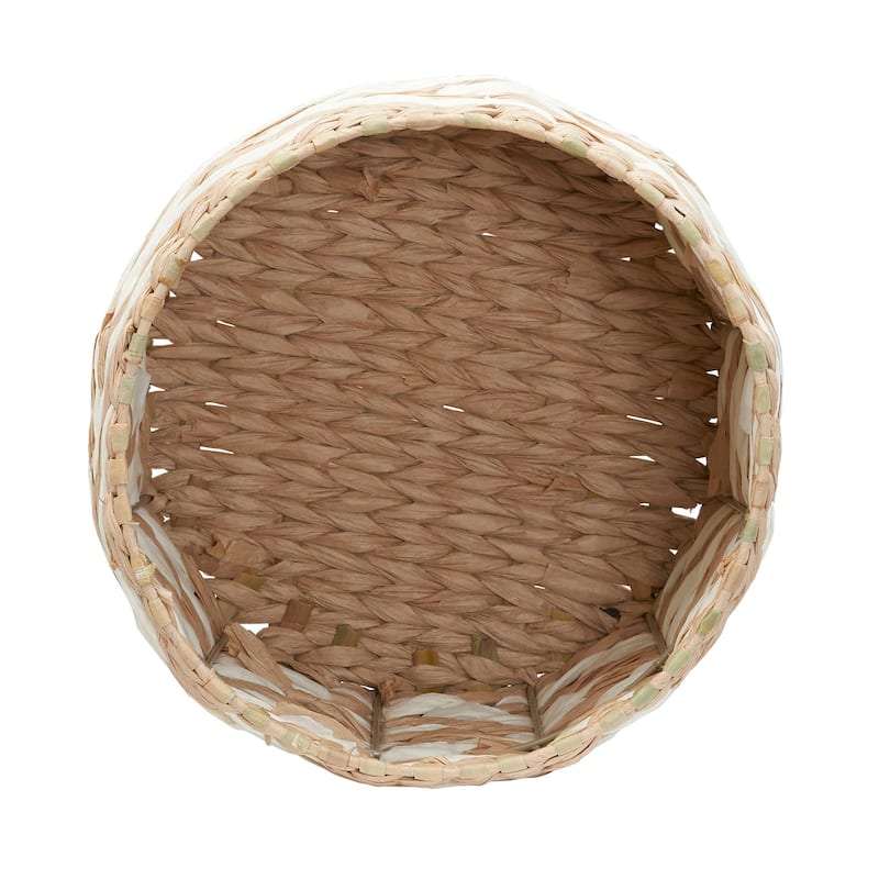 Household Essentials Cattail and Paper Zee Basket - 11.2"L x 11.2"W x 9.8"H