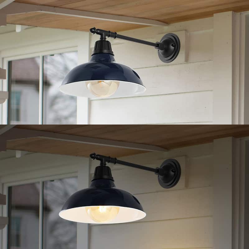 12.25" Indoor/Outdoor LED Arm Sconce, By JONATHAN Y - 12.25