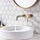 preview thumbnail 10 of 11, PROOX Single Handle Wall Mounted Bathroom Faucet With Drain Assembly