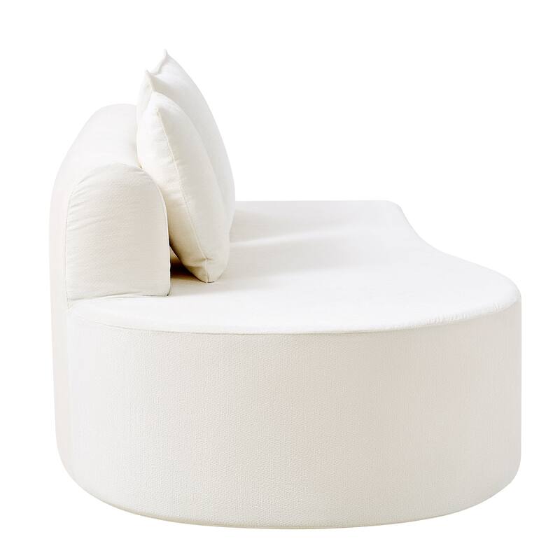 Christopher Knight Home - Curved Modular 138.6" Upholstered Sectional Sofa