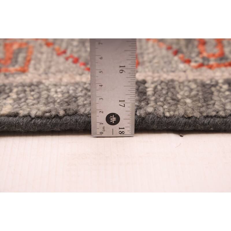 ECARPETGALLERY Hand-knotted Jules Serapi Dark Grey Wool Rug - 9'11 x 13'7