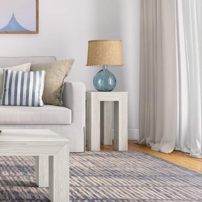 Plank and Beam Modern Rectangular Side Table - 25"
