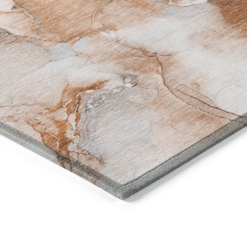 Almo Modern Art-Inspired Weather Resistant Versatile Elegance Runner Outdoor Rug - 2' X 8'