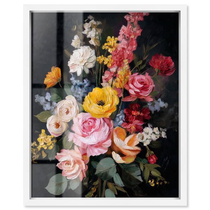 Garden Richness II Shadowbox by Art Remedy - White - 36" x 45"