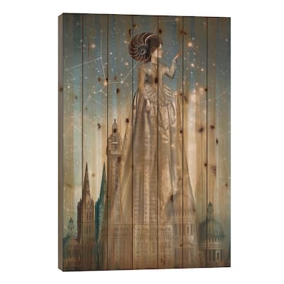Abrakadabra Print On Wood by Catrin Welz-Stein - Multi-Color