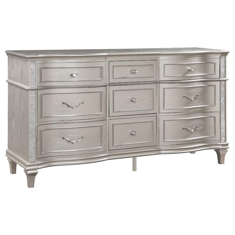 Evangeline Storage Bedroom Set Silver Oak