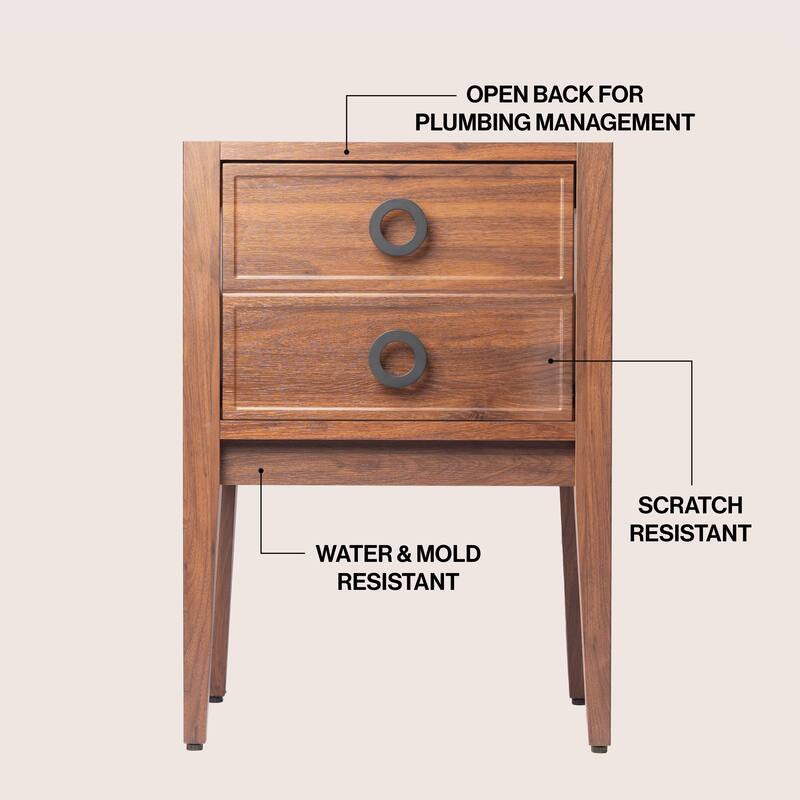 Corbin Classic 1-Drawer Bath Vanity Base Only (Sink Basin Not Included)