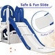preview thumbnail 4 of 25, 4 in 1 Toddler Climber and Slide Set, Kids Playground Climber Freestanding Slide Playset with Basketball Hoop Play Combination