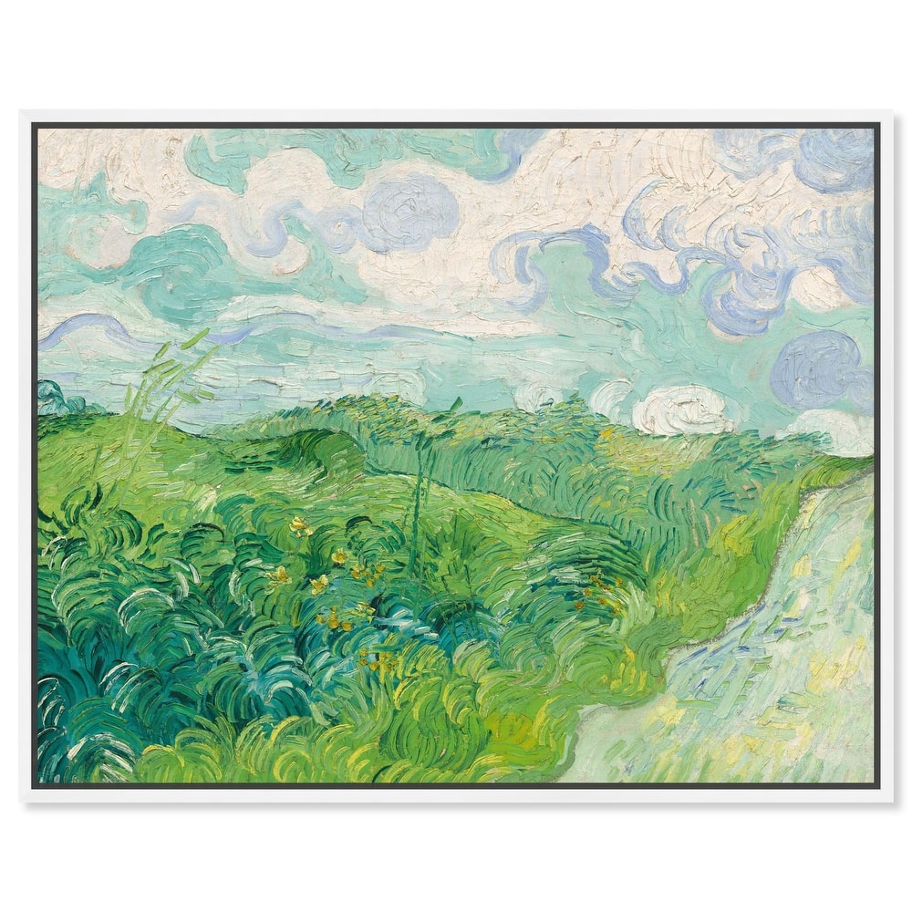 Green Wheat Fields Canvas by Art Remedy