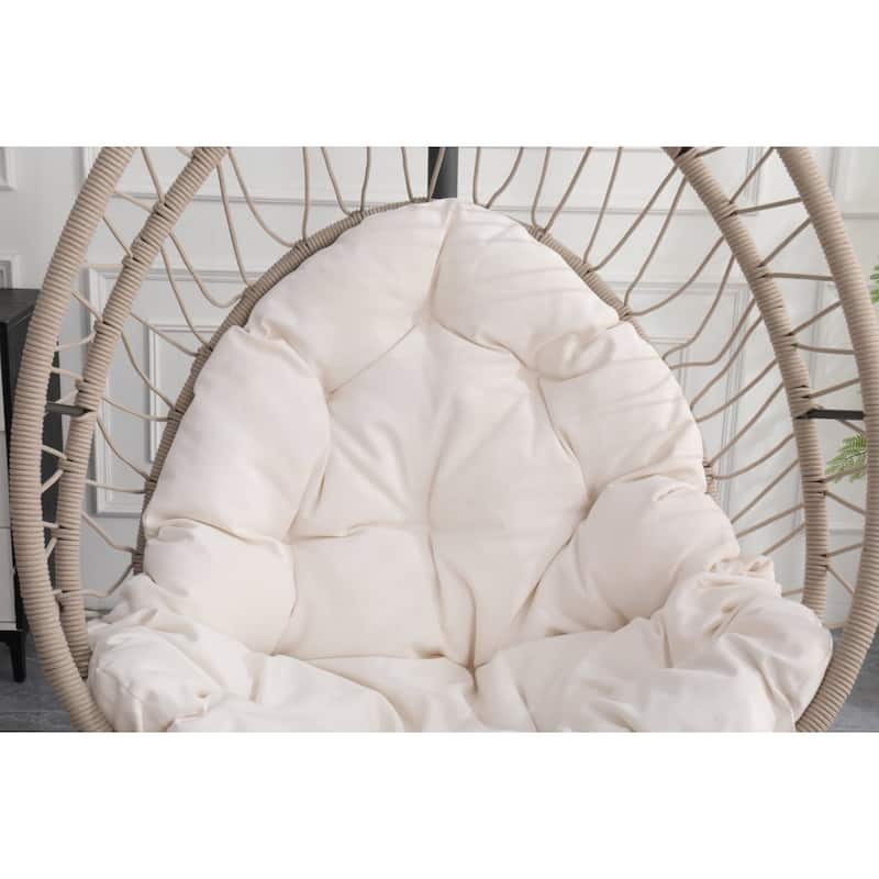 Outdoor Egg-shaped Hanging Chair with Stand