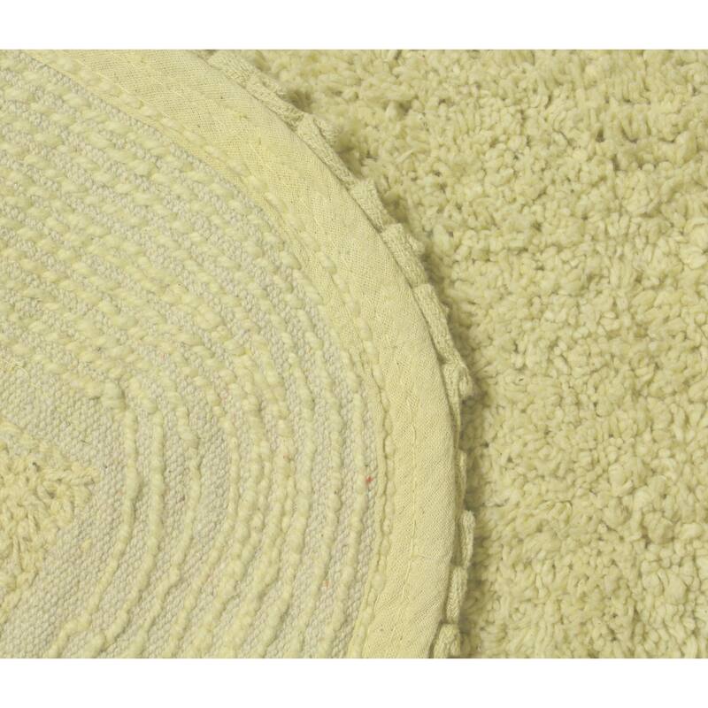 Radiant Collection Absorbent Cotton 2 Piece Set Machine Washable Bath Rug