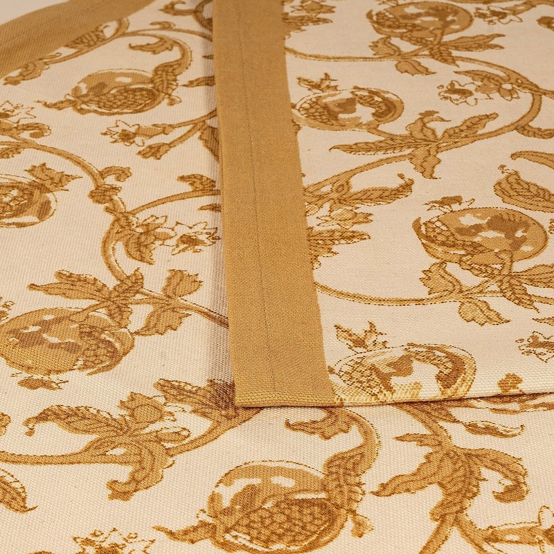 Couleur Nature Granada Mustard Runner, 16x72-Inches - 16x72