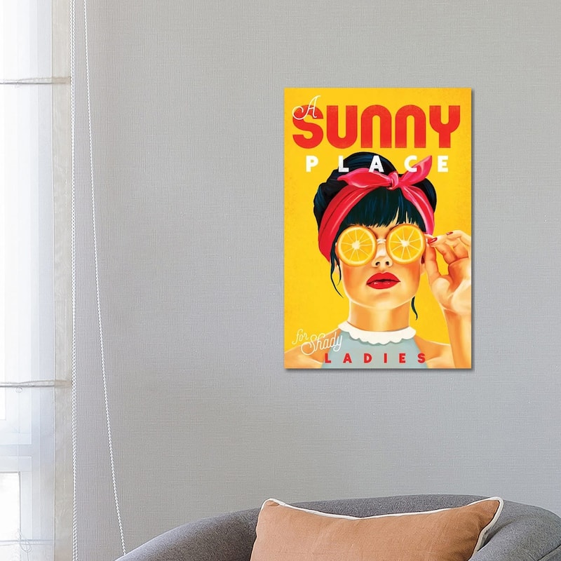 iCanvas "Sunny Shady Lady" by The Whiskey Ginger Canvas Print - 26x18x1.5