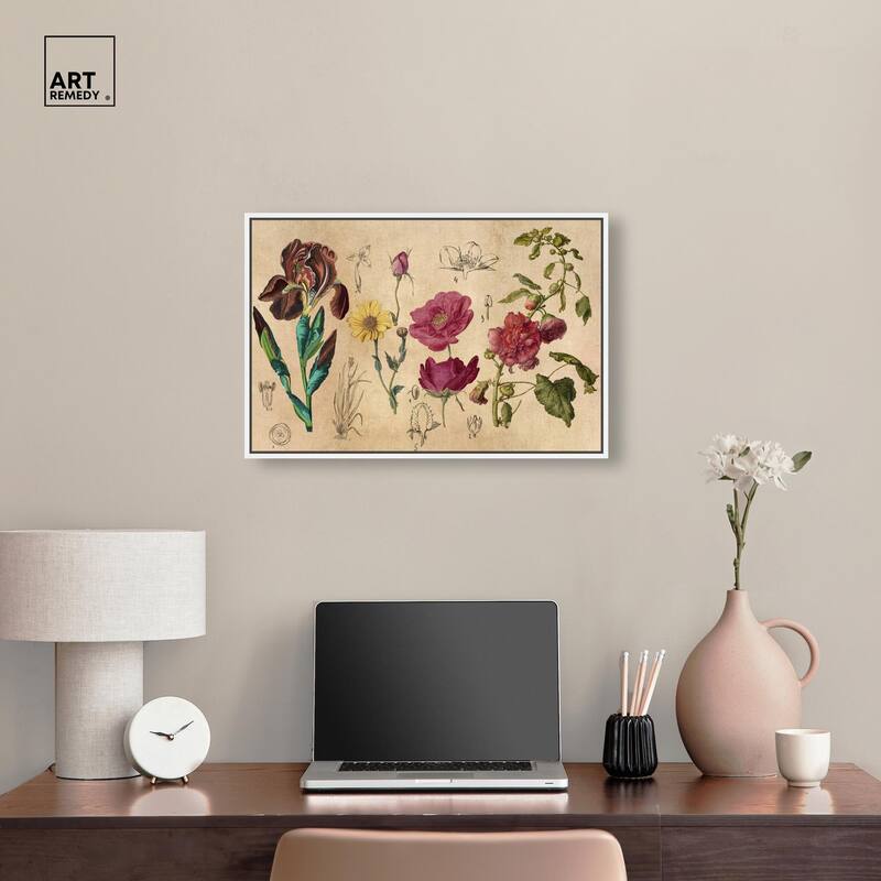 Blossoming Florals Canvas by Art Remedy