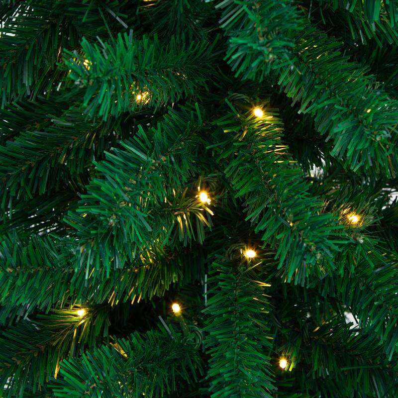 Pre-lit Pine Archway Artificial Christmas Tree - 8’ - Warm White LED Lights - 8 Foot