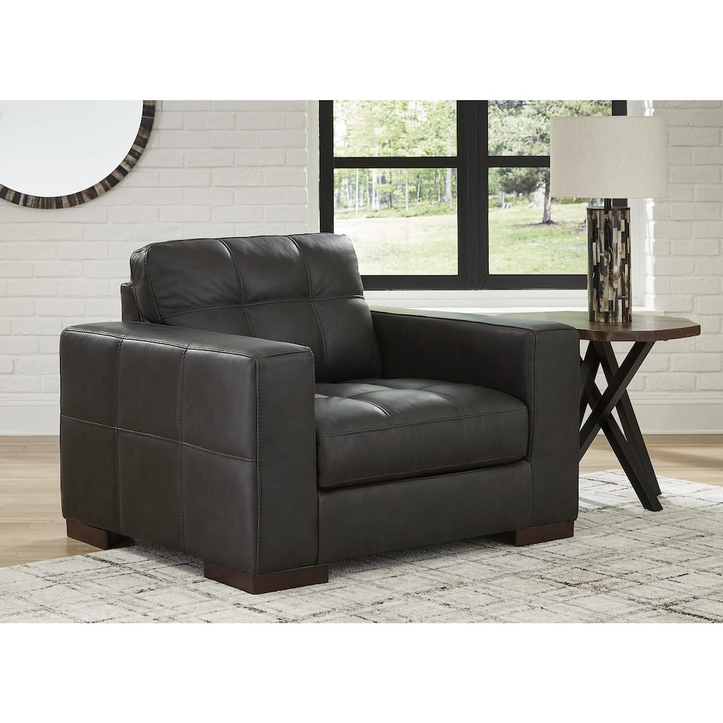 Signature Design by Ashley Luigi Thunder Oversized Chair - 50"W x 41"D x 35"H