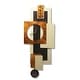 preview thumbnail 16 of 17, Statements2000 Geometric Metal Wall Clock Decor by Jon Allen - 32" x 13"