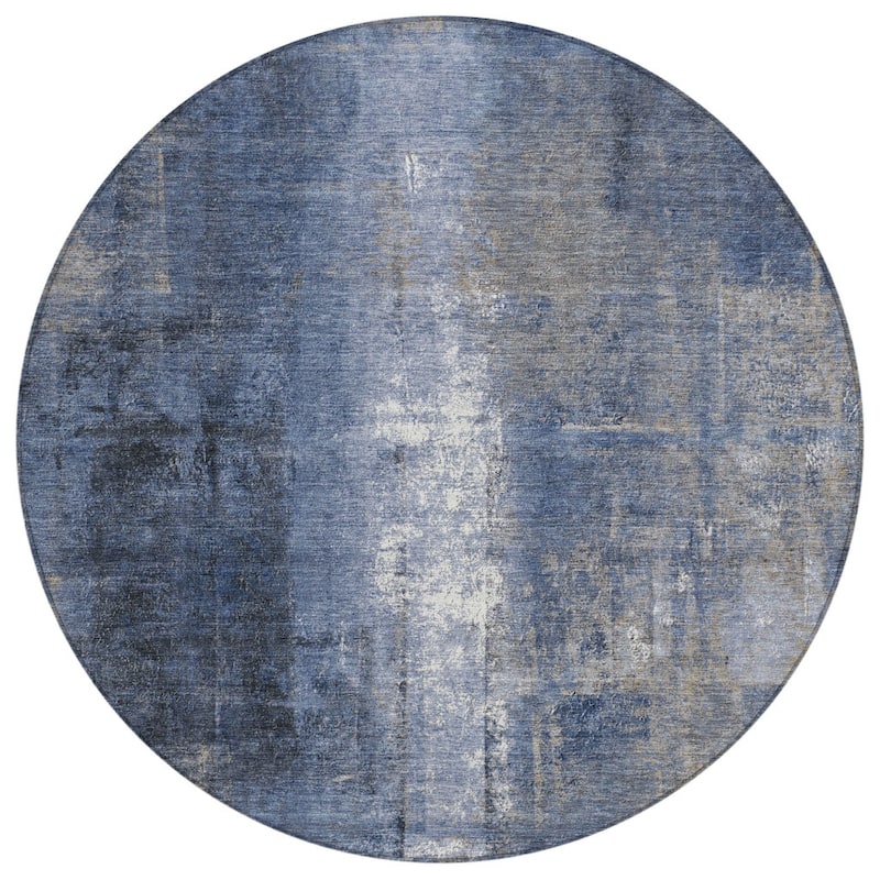 HomeRoots Abstract Transitional Rectangle Outdoor Rug