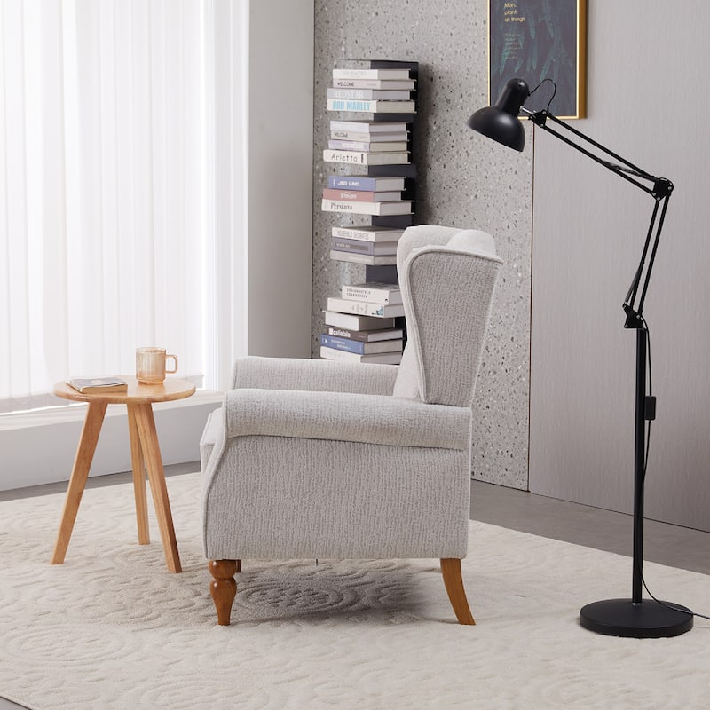 Arm Chairs Wingback Chairs with Solid Wood Coffee Table, Reading Chair