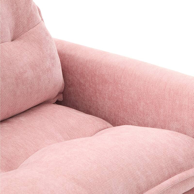 Chenille Swivel Accent ArmChair