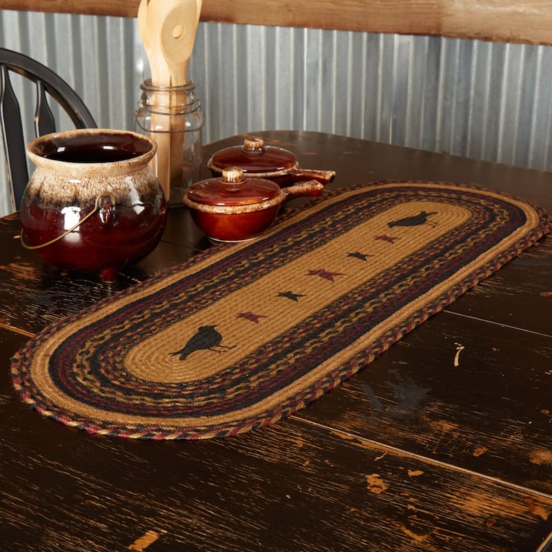 Heritage Farms Crow Jute Oval Runner - 13x36